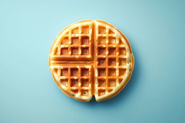 Hand-drawn waffle illustration with rich textures, ideal for restaurant menus, food packaging, and recipe books, presented in a vintage culinary sketch style