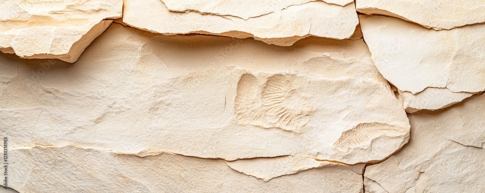 Poster weathering process concept. close-up of textured stone layers highlighting natural geological patter