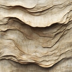 Close-up of layered, textured earthy surface with neutral beige and brown tones, resembling natural organic patterns.