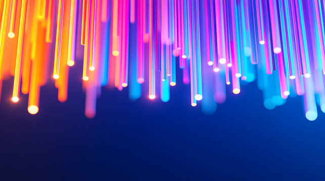 Future technology, the intersection of luminous lines and the collision of speed and power technology background