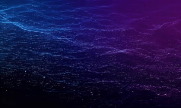 Abstract Purple and Blue Wavy Background Animation
