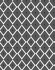 Seamless Pattern of Geometric Swirls with Black and White Background. Good for Gift Wrapping Paper, Paper Print, and Scrapbooking- Geometric Vector Pattern