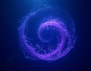 jellyfish on blue background