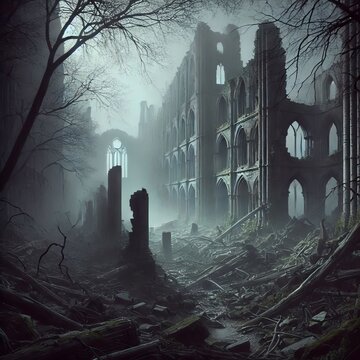 Eerily Silent Ruins An unnerving stillness pervades the ruins de