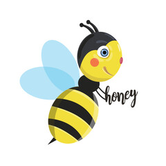 3d realistic vector set with honey, pieces of honeycomb, flying bee, chamomile flowers, propolis, flowing liquid on a stick, puddles and drops of honey, an text inscription in the form of a beehive