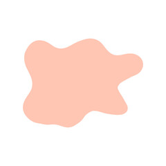 Pastel color abstract doodle decorative element