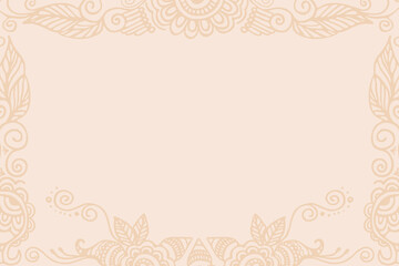 Decorative Floral Frame Background