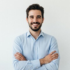 portrait of a handsome bearded man, 