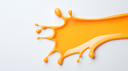 Naklejka premium Orange juice splash isolated on transparent background cutout, sliced orange juice splash concept illustration