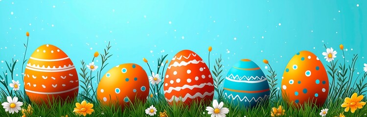 Celebrate spring with colorful decorated eggs for the Easter festival