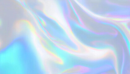 Obraz premium Iridescent texture featuring a gradient of soft pastel and neon colors. This flyer background evokes a sense of modernity, creativity, suitable for various artistic and design projects