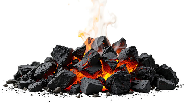 Smoldering burning coals png