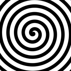 black and white spiral