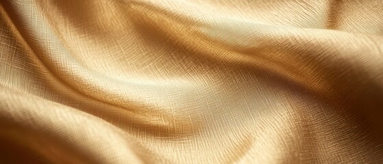 Fototapeta premium Subtle gold linen texture with fine grain, organic and luxurious background