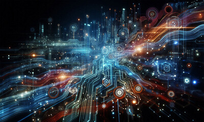 Technology Backgrounds: Futuristic Digital Designs for Websites, Presentations & Graphics