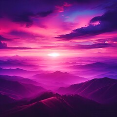 Pink and Purple Horizon – A dreamy blend of pink and purple hu