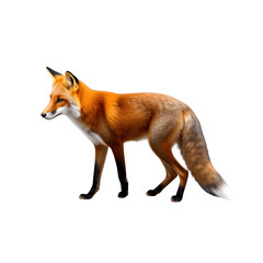 Obraz premium red fox transparent background