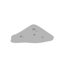 mound of cement material