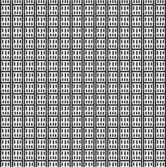 Fototapeta premium The grid consists of individual geometric tiles and short stripes within them.