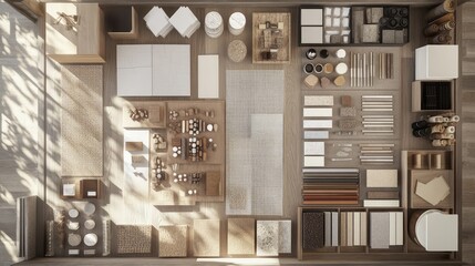 Top view of a graphic design workspace with open software, graphic tools, and creative assets, with space for design communication.