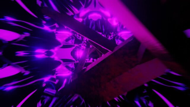3D Hypnotic Tunnel of Twisting Colors VJ Loop