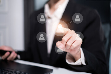 Online affiliate marketing business strategy digital advertising network concept