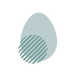 Boho Easter concept design, bunnies, eggs, flowers and rainbows in pastel and terracotta colors, flat vector illustrations