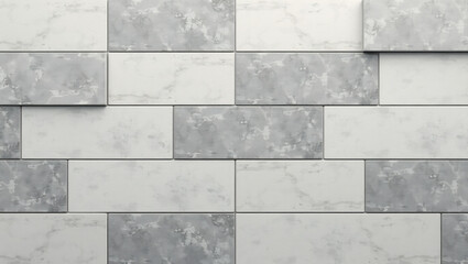 Fototapeta premium Contemporary Grey Tiling: Soft Patchwork Texture