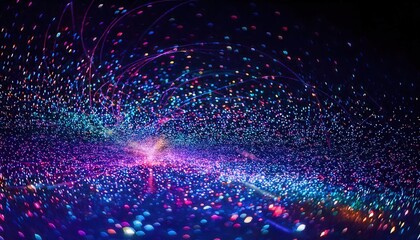 Fototapeta premium 輝き、流れ、魔法、宇宙の魅惑