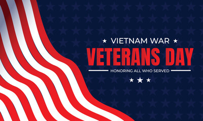 National Vietnam War Veterans Day with Soldiers and Flags