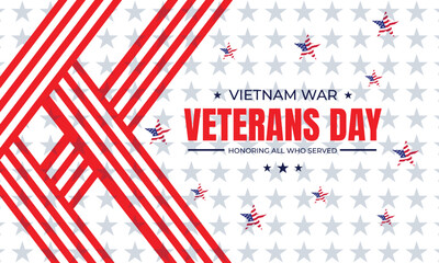 Obraz premium National Vietnam War Veterans Day with Soldiers and Flags