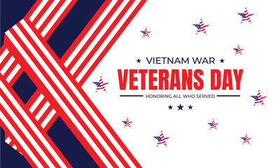 Obraz premium National Vietnam War Veterans Day with Soldiers and Flags
