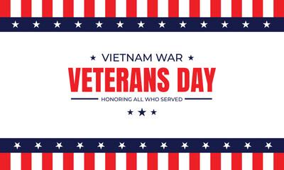 Obraz premium National Vietnam War Veterans Day with Soldiers and Flags