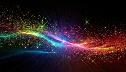 Obraz premium 光と動き、魔法と宇宙の魅力