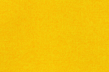 Yellow fabric cloth texture for background, natural textile pattern.