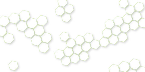 Hexagonal pattern background, Bright hexagon wallpaper or background , with white and black lines 3d hexagonal, Abstract white vector wallpaper with hexagon grid.
