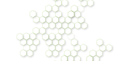 Abstract background with hexagon modern polygonal pattern, geometric mesh cell texture modern futuristic wallpaper, seamless pattern of white hexagon grid line, futuristic nature background.