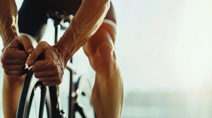 Knee pain from cycling. Featuring discomfort and stretching