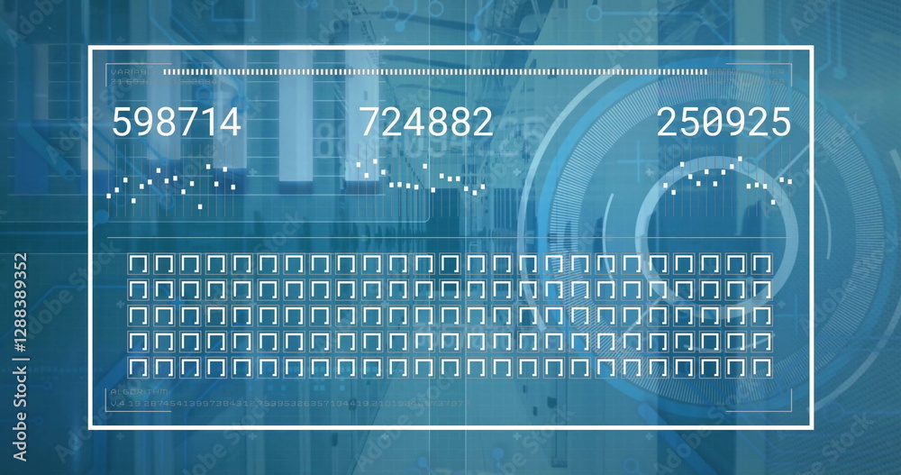 Poster image of data processing over computer servers
