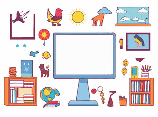 Vibrant Visual Aids for Online Teaching Resources