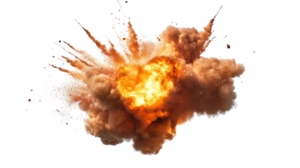 Explosive heart shaped blast png transparency background white environment digital art abstract concept