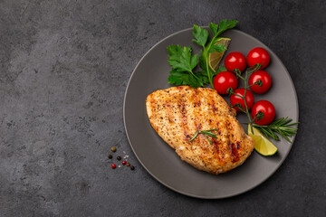 grilled  chicken breast with tomatoes