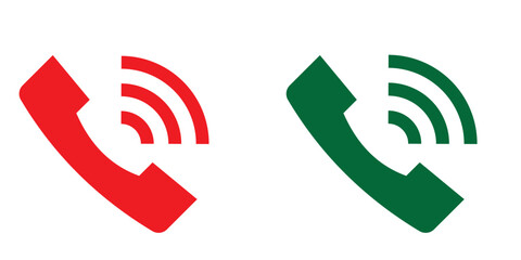 Phone icons collection. Contact us symbol. Call sign. Cell phone pictogram isolated on white background. Vector illustration. 