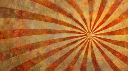 Radiant Sunburst With Faded Grain Texture 