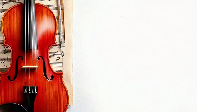 Musica: spazio bianco per violini e spartiti, notazione e margini; per modelli di musica, concerti, lezioni di musica, banner, miniature.