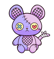 ねずみのぬいぐるみ・紫