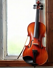 Música: violín y espacio en blanco; para conciertos, clases de música, pancartas, miniaturas.