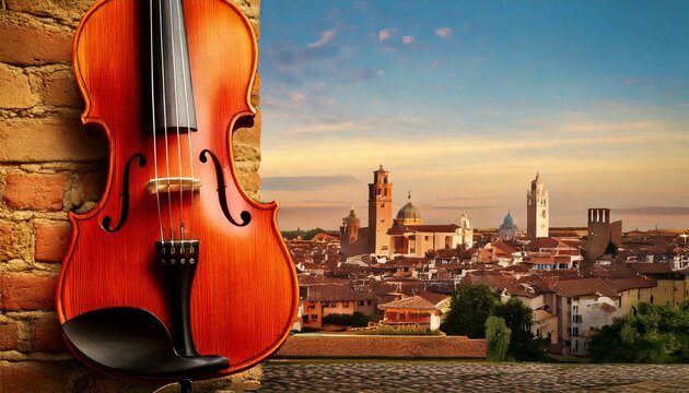 Violins and European cityscapes: Violins and the landscape of Cremona (Violinos e paisagens urbanas europ&eacute;ias: Violinos e a paisagem de Cremona).