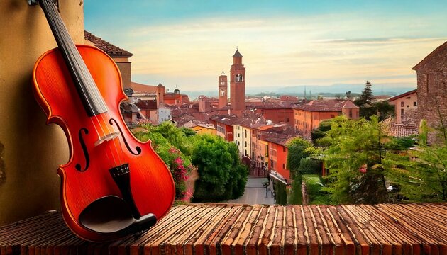 Violins and European Towns: Violins and Cremona Landscapes