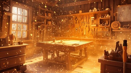 National Woodworking Month, illustration